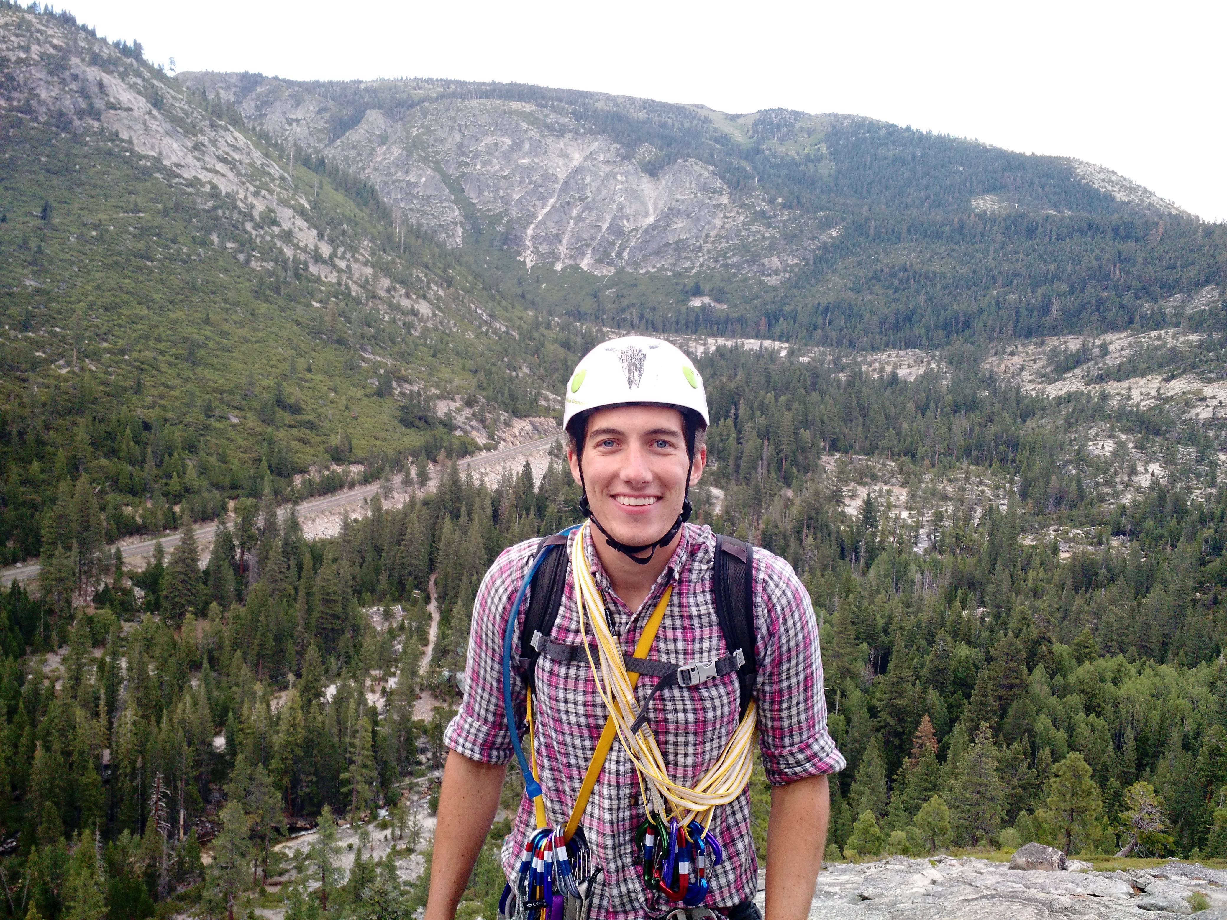 Trad climbing at Lovers Leap