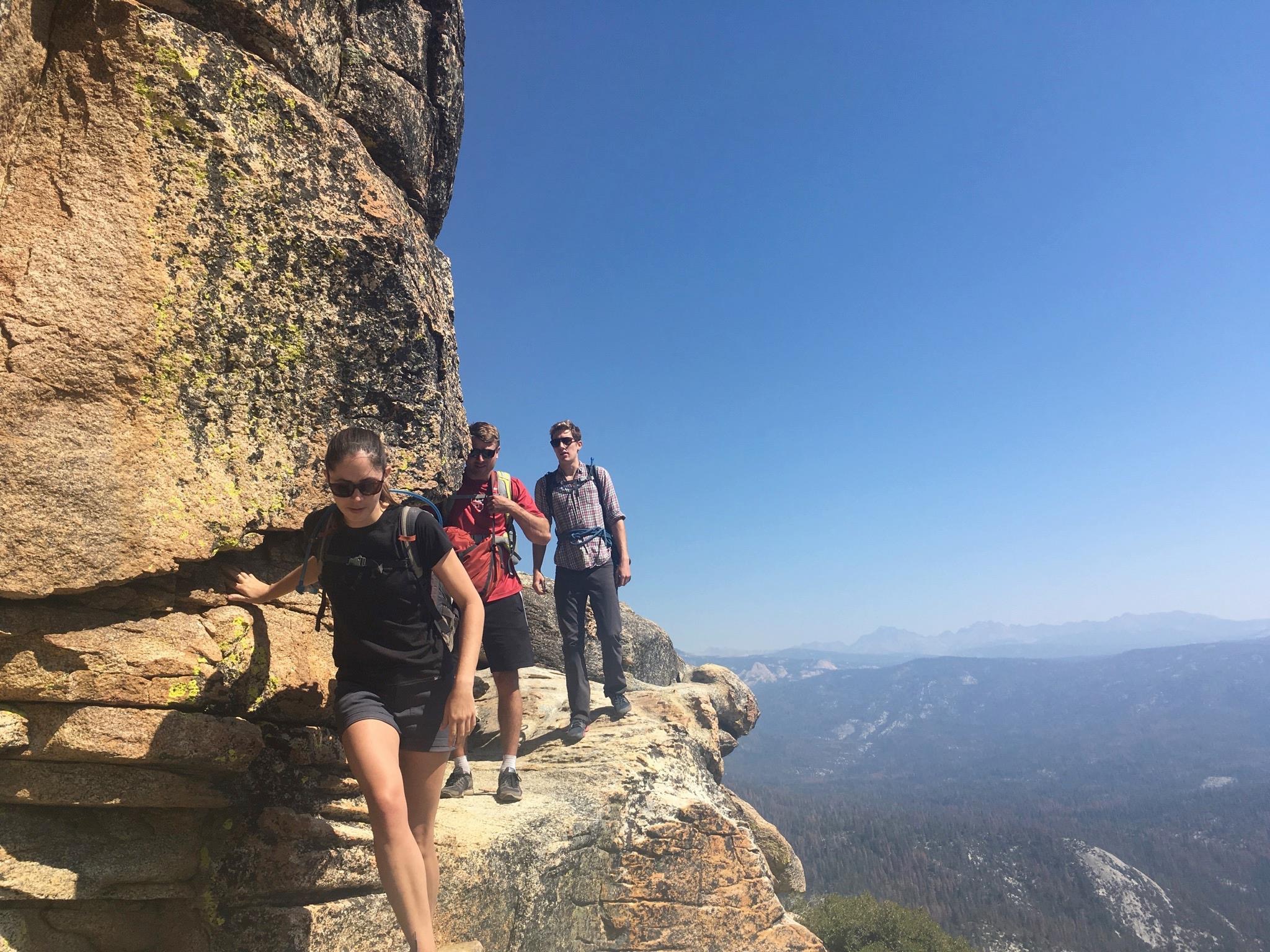 Shuteye ridge climbing approach