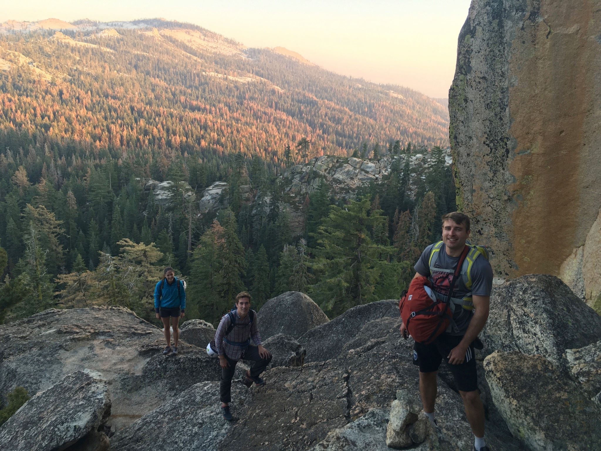 Shuteye ridge climbing approach 2