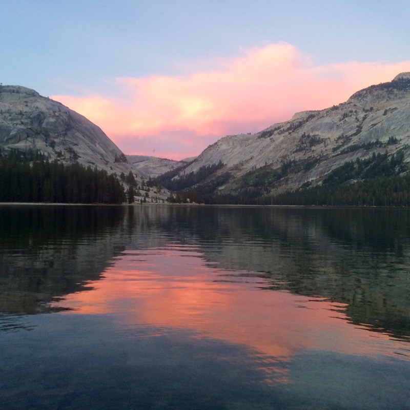 Tenaya Lake sunset