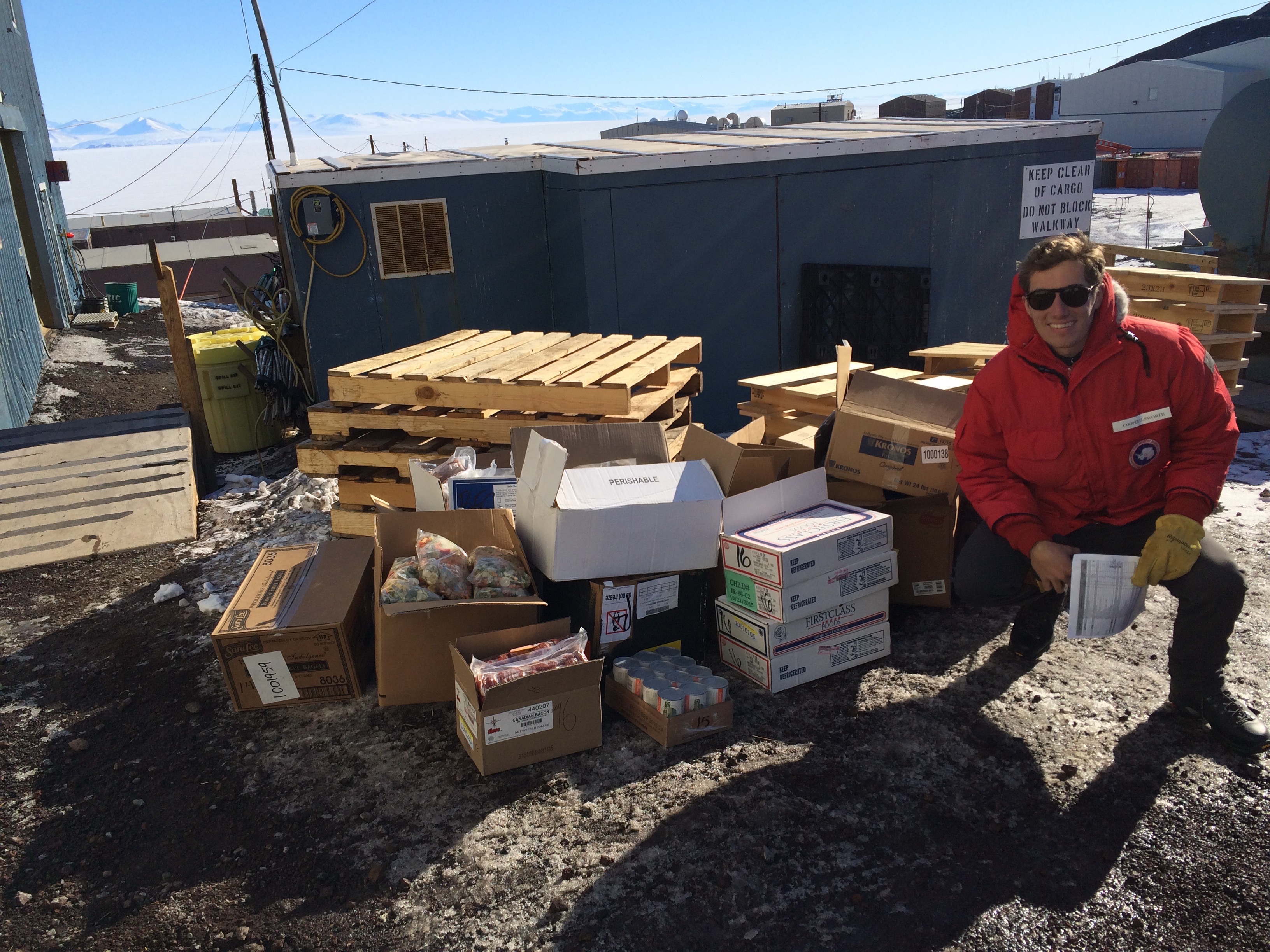 Most of our frozen food for a couple months in the deep field