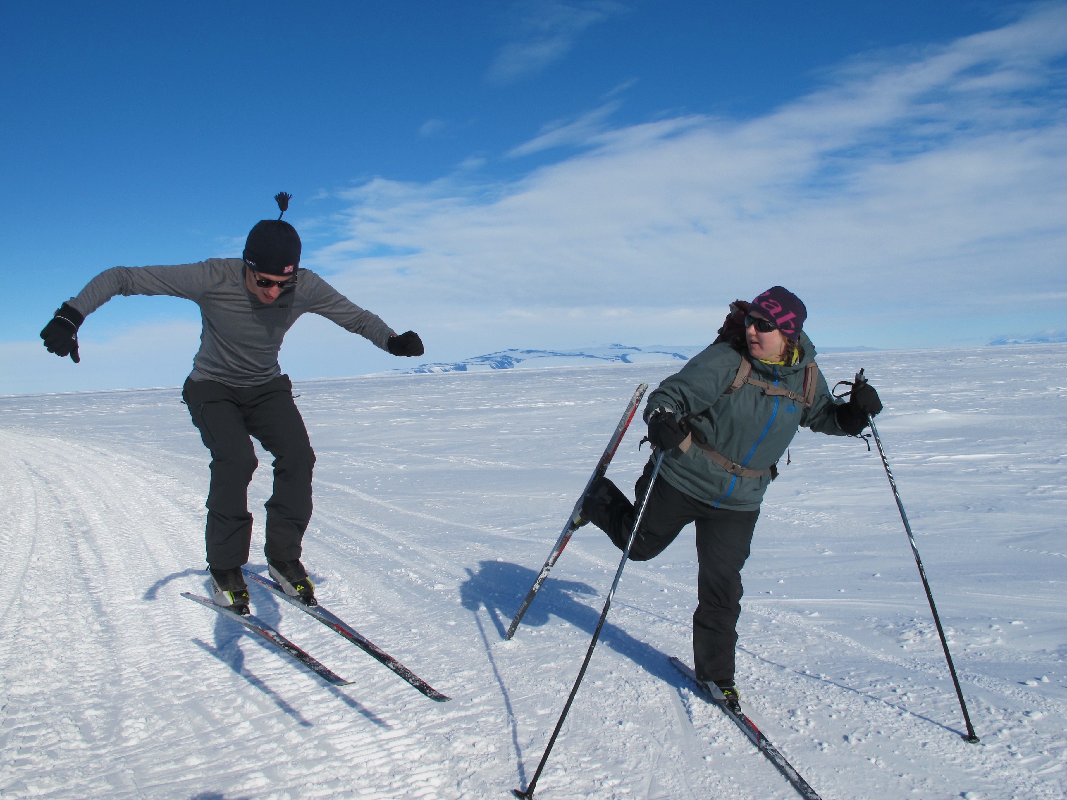 Skate skiing shenanigans
