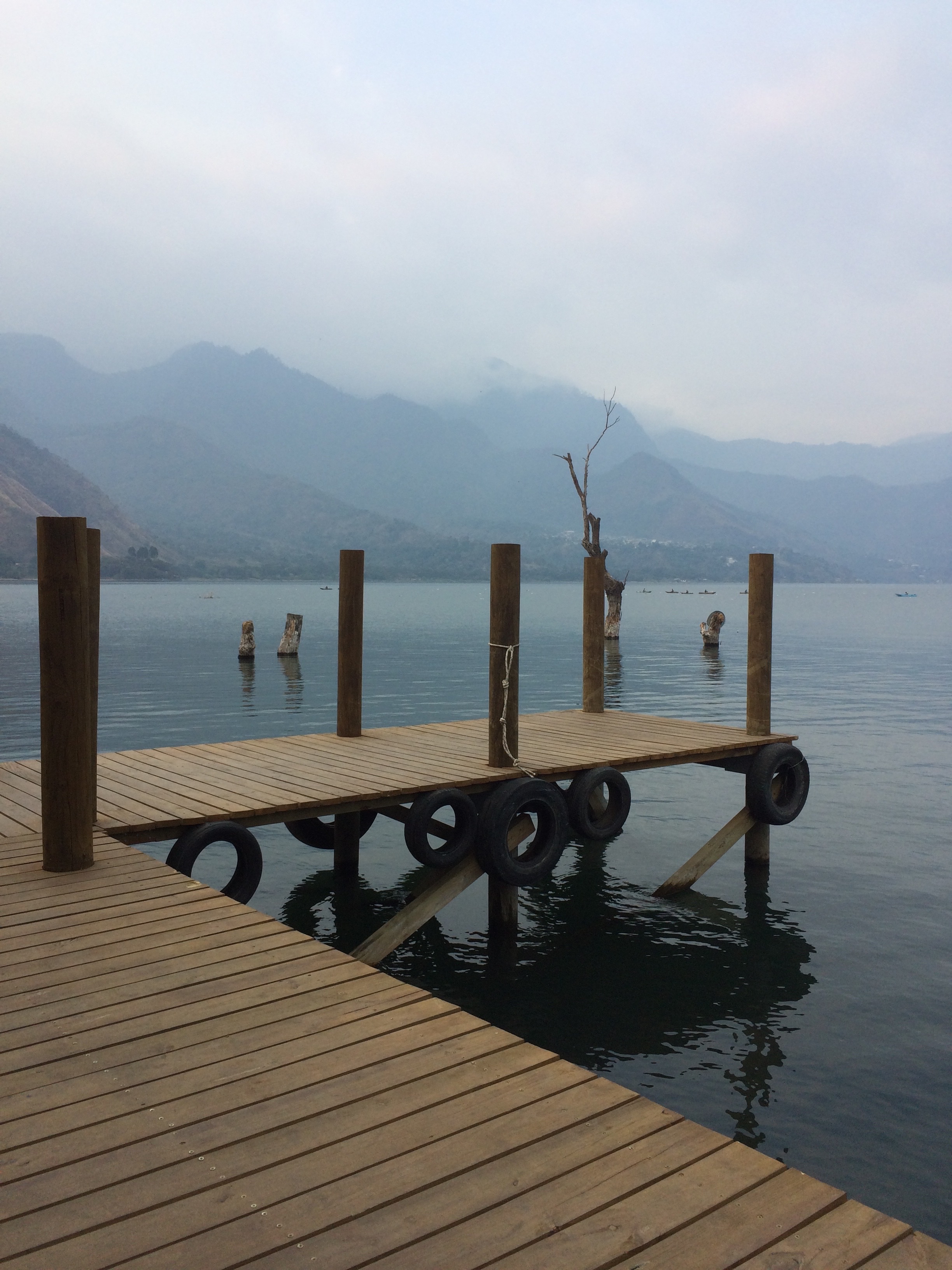 Foggy Lake Atitlan views
