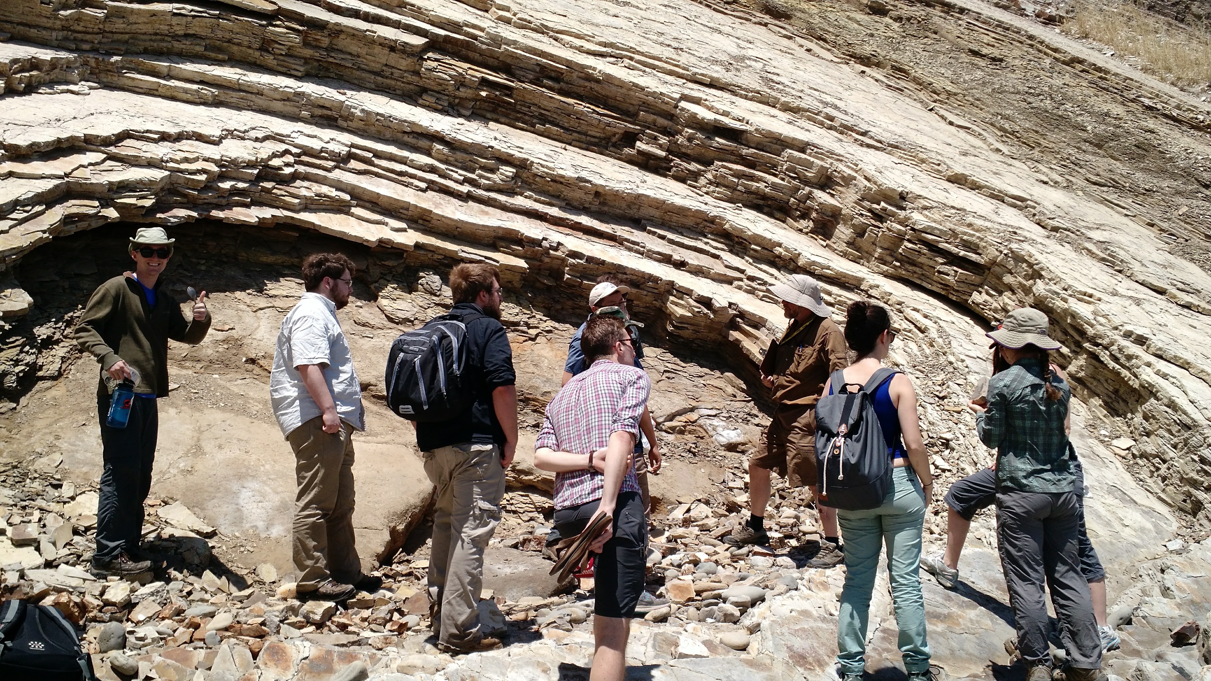 Anticline outcrop